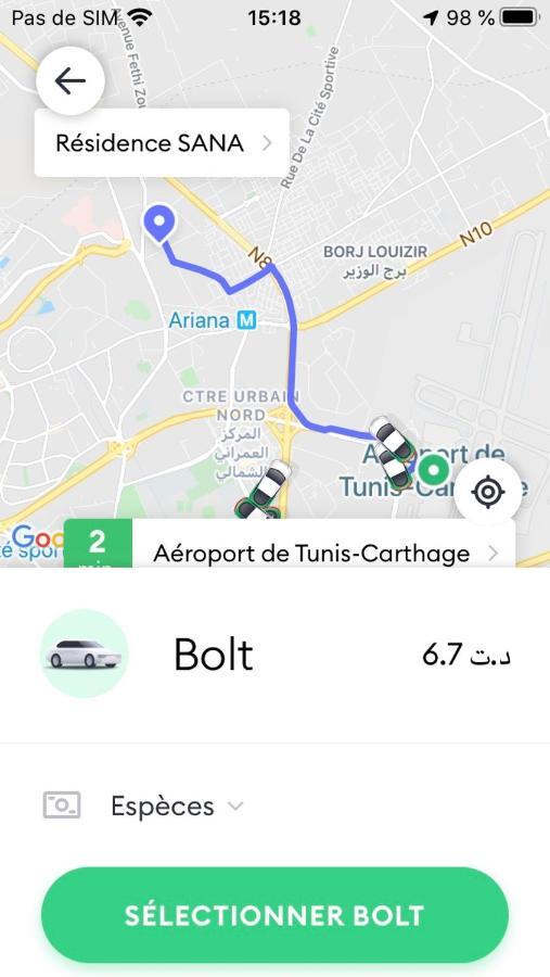 Apartment Tunis 1 Near Airport Ariana Esterno foto
